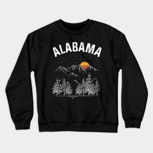 Vintage Retro Alabama State Crewneck Sweatshirt